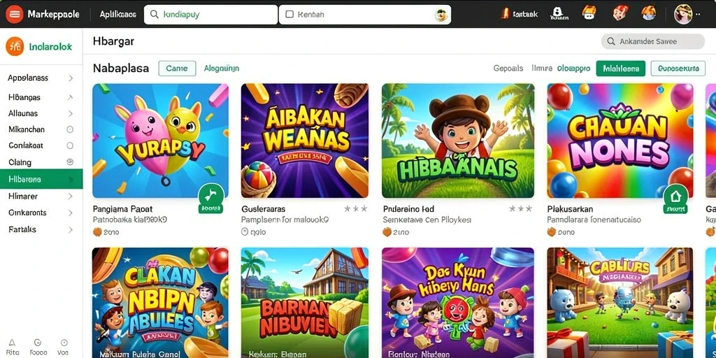 Tampilan utamanya yang menarik dan interaktif.